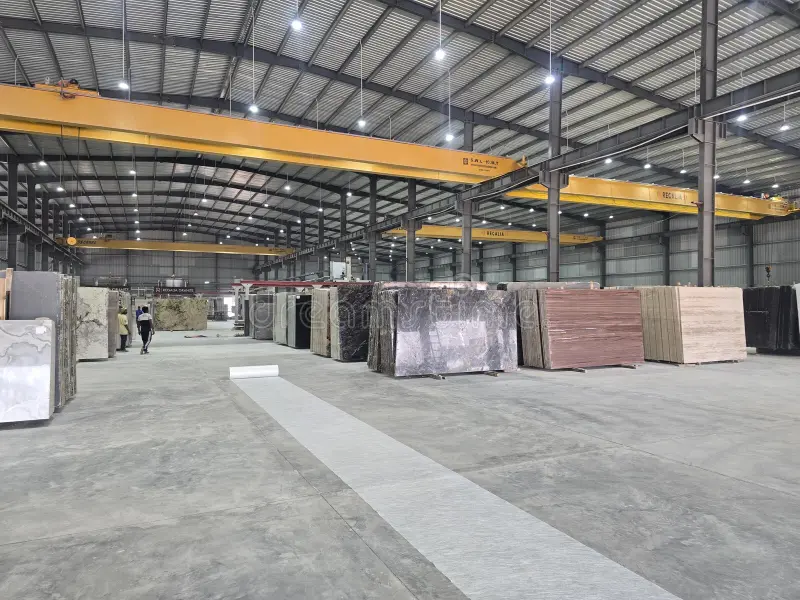 Marble factory storage and fabrication
